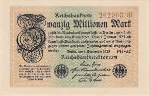 20 Millionen Mark 1923